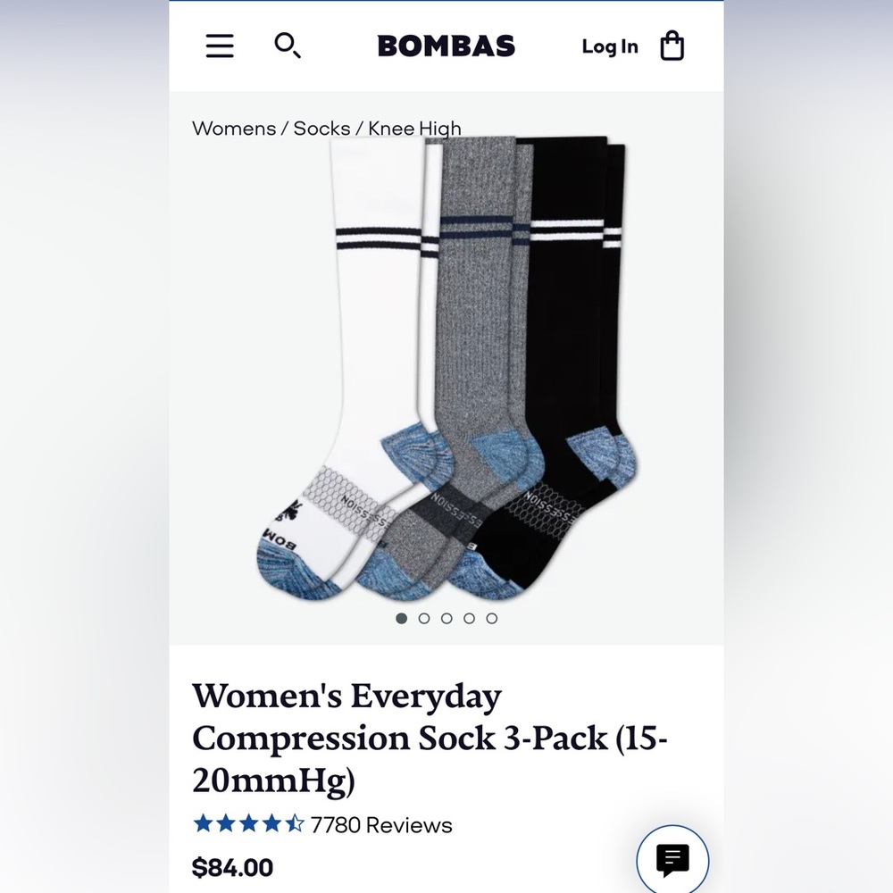 NWT Bombas 3-pack women’s compression socks